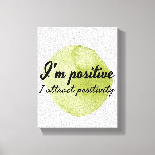 Toile affirmation motivationnelle d'acceptation personne (Recto)