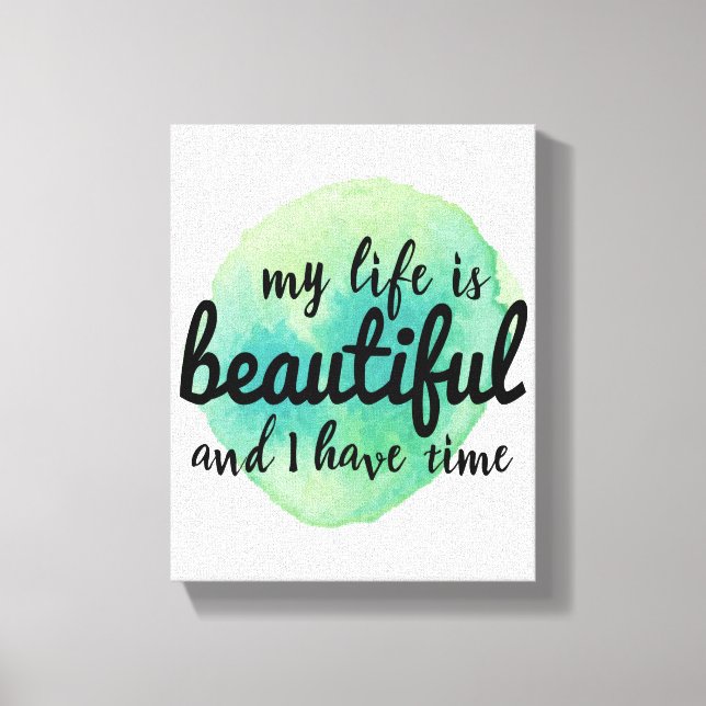 Toile affirmations d'amour personnel pour l'acceptation  (Recto)