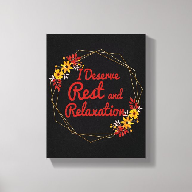 Toile affirmations inspirantes pour acceptation de soi (Recto)