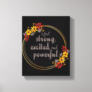 Toile affirmations motivationnelles pour l'acceptation d