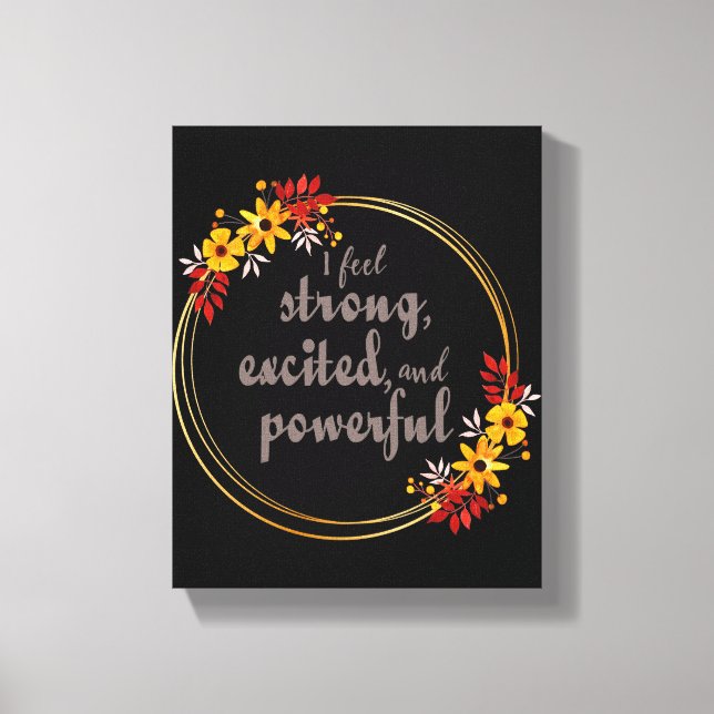 Toile affirmations motivationnelles pour l'acceptation d (Recto)