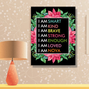 Toile Affirmations Positives Personnalisées Pour Les Enf