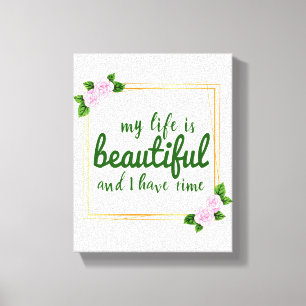 Toile affirmations positives pour l'acceptation du trava
