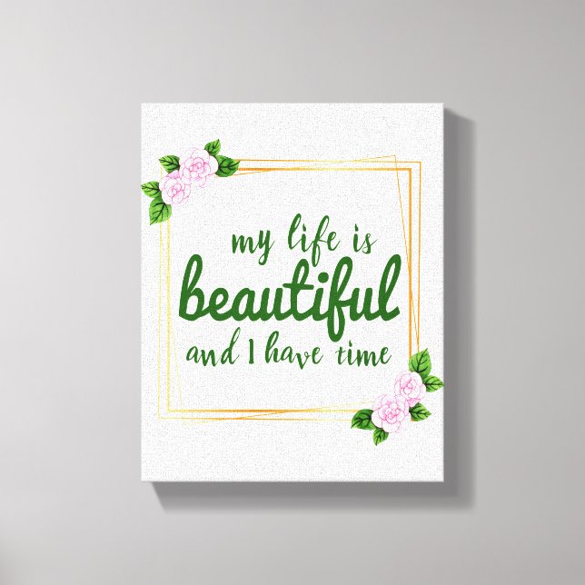 Toile affirmations positives pour l'acceptation du trava (Recto)