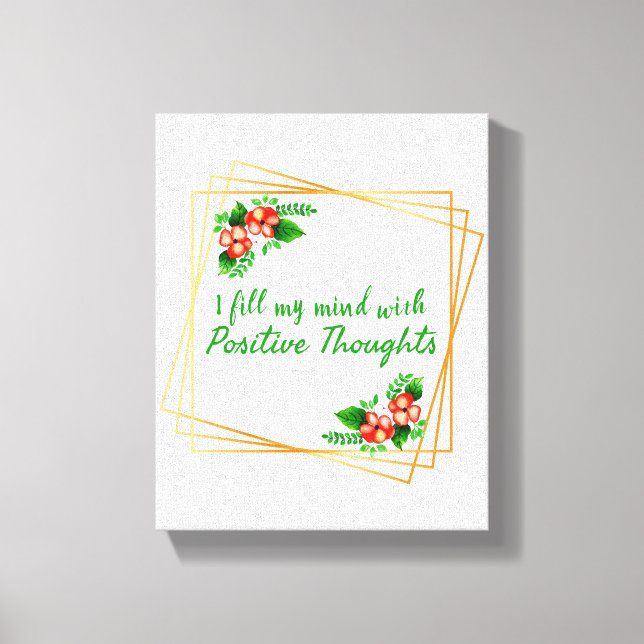 Toile affirmations positives pour l'amour-propre et le s (Recto)