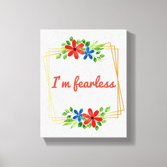 Toile affirmations positives pour l'amour-propre et les  (Recto)