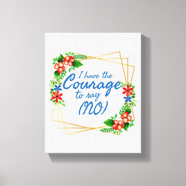 Toile affirmations positives pour l'anxiété et l'amour d (Recto)