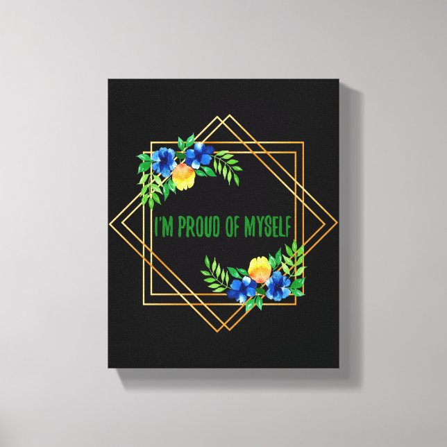 Toile affirmations positives pour le matin (Recto)