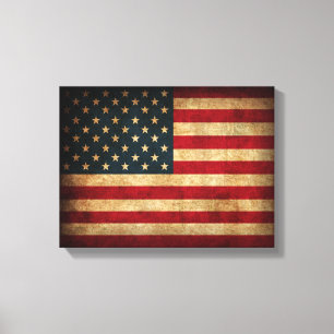 Toile affligée de drapeau américain