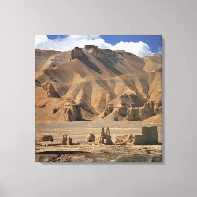 Toile Afghanistan, vallée de Bamian. Ancienne terre (Recto)