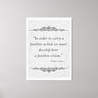 Toile Afin de porter un positif - Citation positive