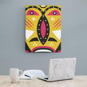 Toile Africain Masque Tribal Kuba