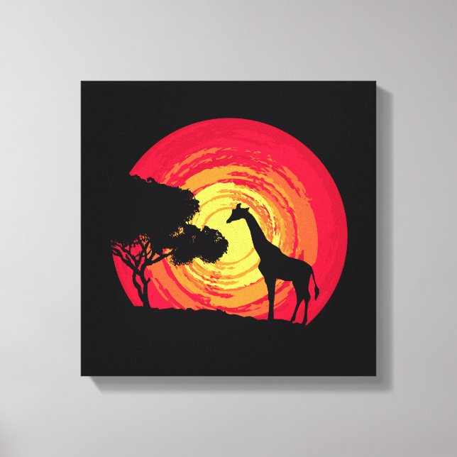 Toile African sunset (Recto)