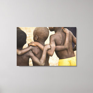 Toile Afrique, Afrique de l'Ouest, Ghana, Yendi. Prise d