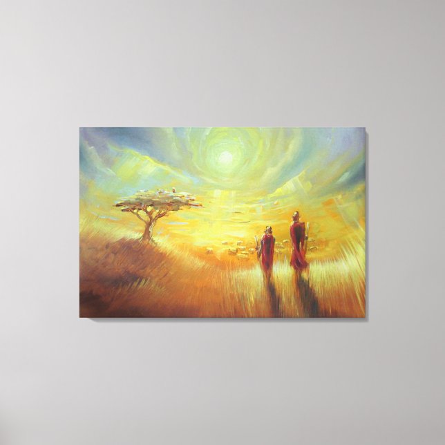 Toile Afrique - Artiste : Smeet K. Gusani (Recto)