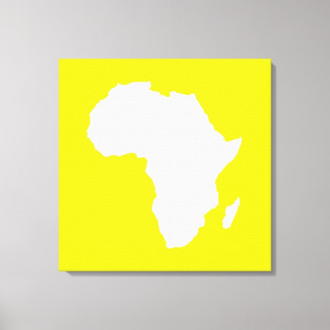 Toile Afrique Audacieuse Jaune Dorée (Recto)