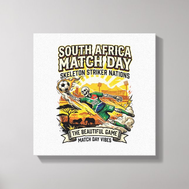 Toile Afrique du Sud Match Day Skeleton Striker Nations  (Recto)