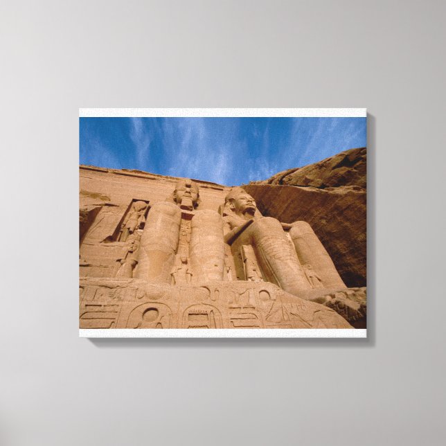 Toile Afrique, Égypte, Abu Simbel, Ramsès II et (Recto)