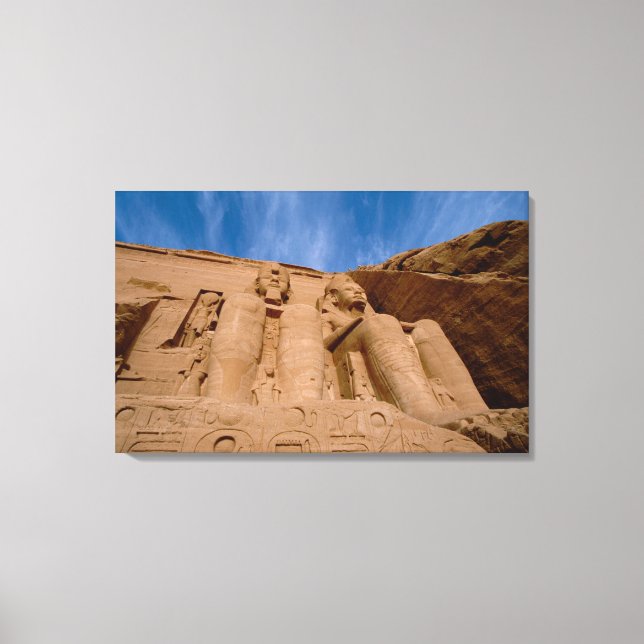 Toile Afrique, Égypte, Abu Simbel, Ramsès II et (Recto)