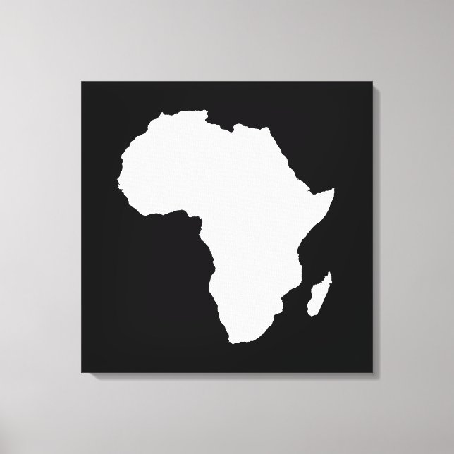 Toile Afrique noire audacieuse (Recto)