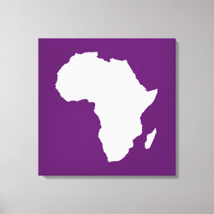 Toile Afrique violette Audacieuse