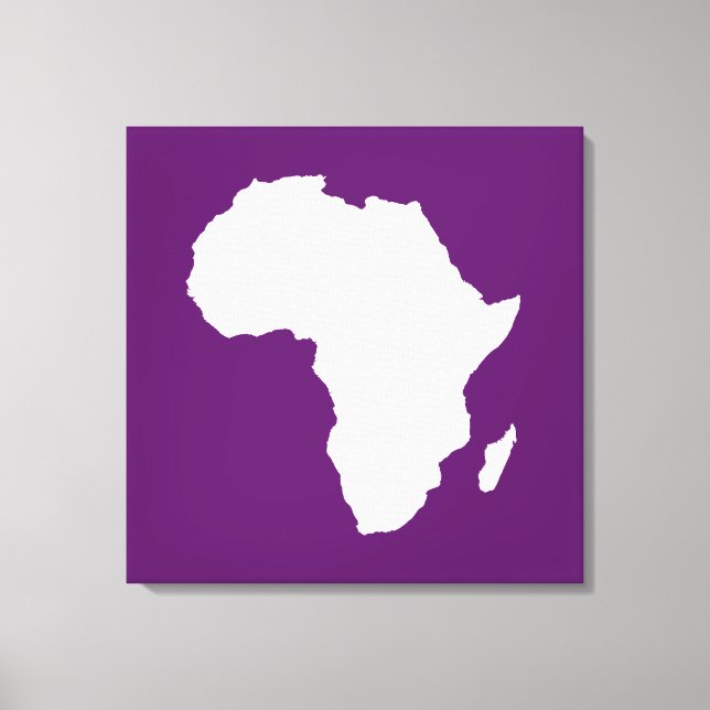 Toile Afrique violette Audacieuse (Recto)