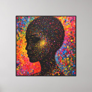 Toile Afro Nebula Whisper – Célébration de l'Histoire No