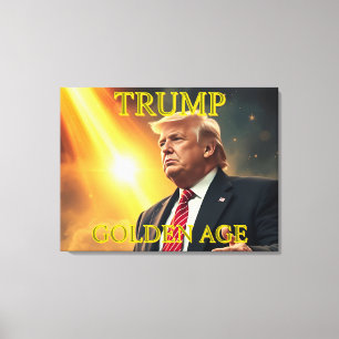 TOILE ÂGE D'OR DU PRÉSIDENT DONALD TRUMP