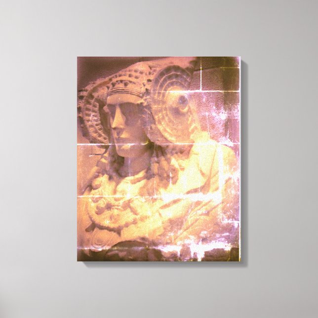 TOILE AGED CANVAS L'ART DE LADY OF ELCHE ESPAGNE (Recto)