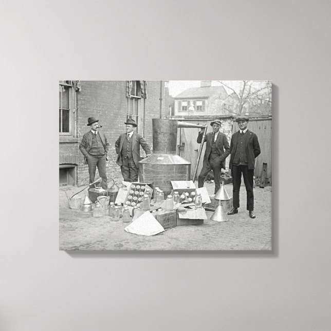 Toile Agents de la prohibition avec une distillerie clan (Recto)