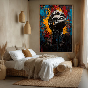 Toile Agonie et réveil Art Expressionniste Contemporain
