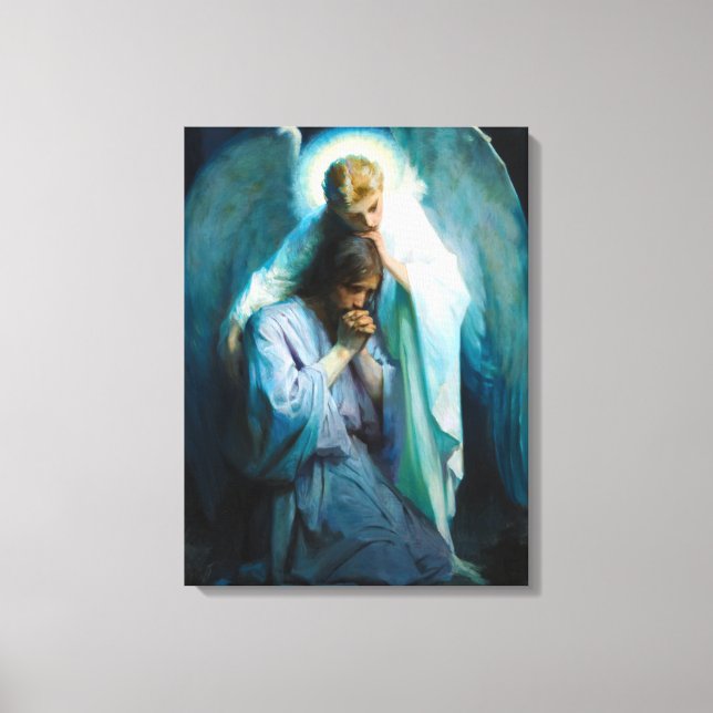 Toile Agony in the Garden, 1898 par Frans Schwartz (Recto)