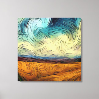 Toile AI Digital Vincent Van Gogh Style Artwork