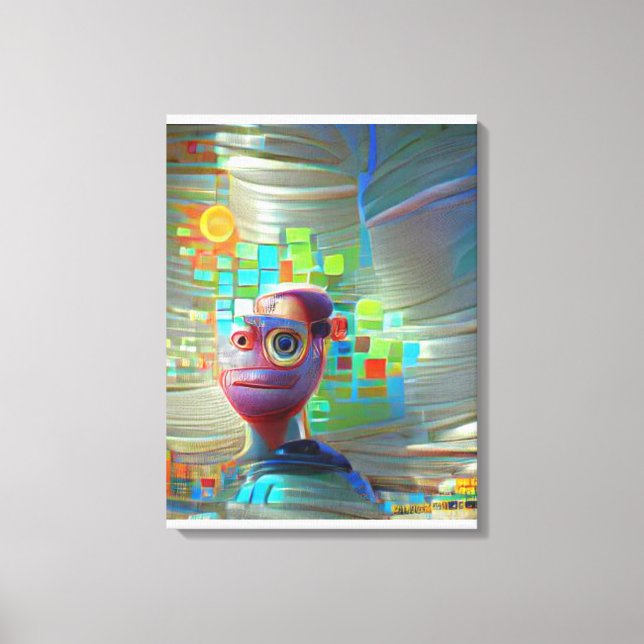 Toile AI Self Portrait 2023 (Recto)