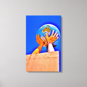 Toile Aider les mains