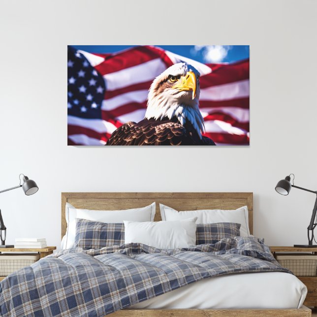 Toile Aigle américain  (Insitu(Chambre))