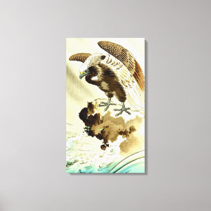 Toile Aigle au-dessus des vagues Tsuchiya Koitsu 1930