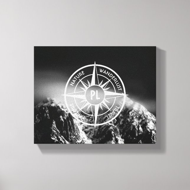 Toile Aigle de compas monographie montagnes dramatiques (Recto)