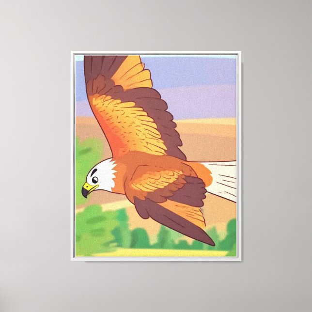 Toile Aigle en vol (Recto)