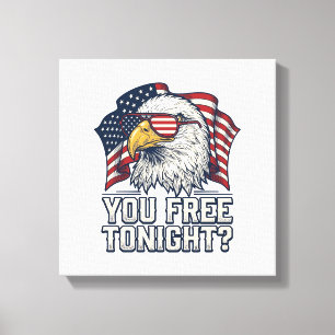 Toile Aigle Patriotique Vous Êtes Libre Ce Soir Chemise 