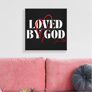 Toile Aimé de Dieu – Jean 3:16