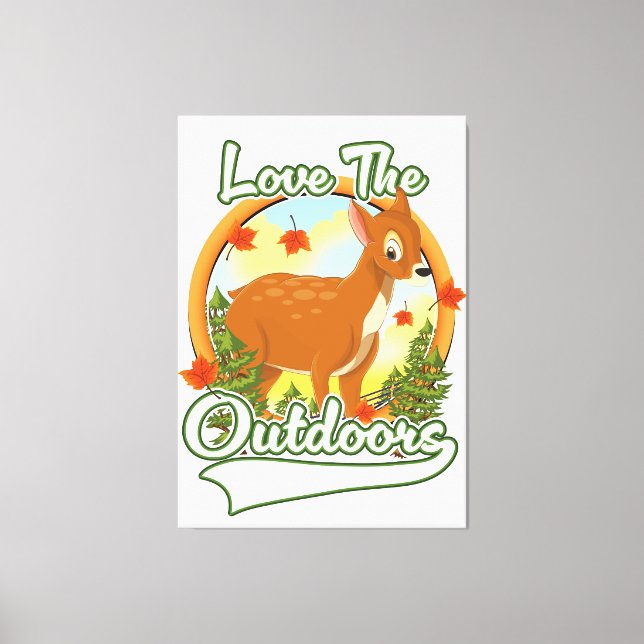 Toile Aimer les extérieurs (Recto)