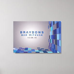 Toile AINSI le bat mitzvah de barre de DIGITAL signent