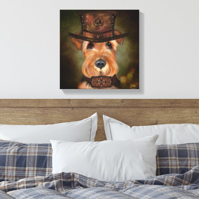 TOILE AIRDALE TERRIER  (Insitu(Chambre))