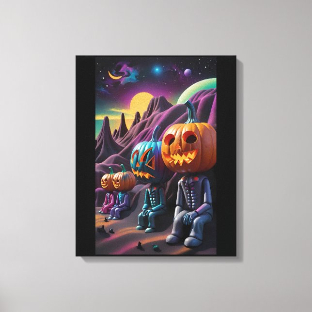 Toile Aire de repos Jack-o-Lantern Family (Recto)