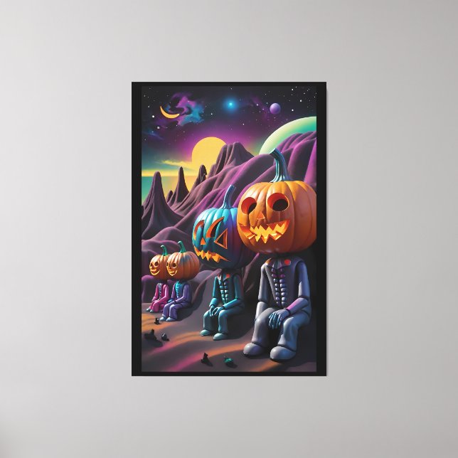 Toile Aire de repos Jack-o-Lantern Family (Recto)