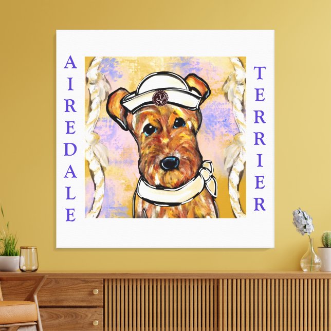 Toile Airedale Terrier   (Insitu(Salon))
