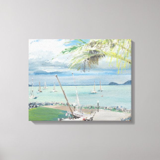 Toile Airlie Beach Australie. 1998 (Recto)