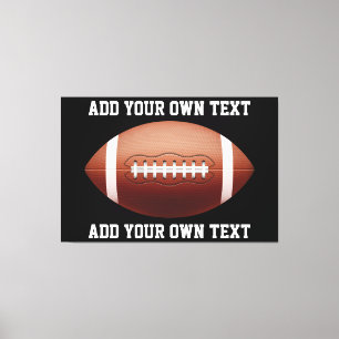 Toile Ajouter du texte sur le coussin de football