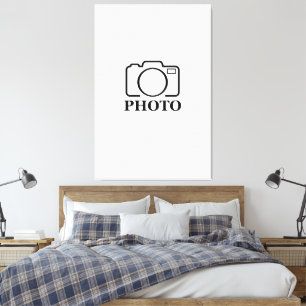 Toile Ajouter Mariage photo personnalisé Moderne Cute Él